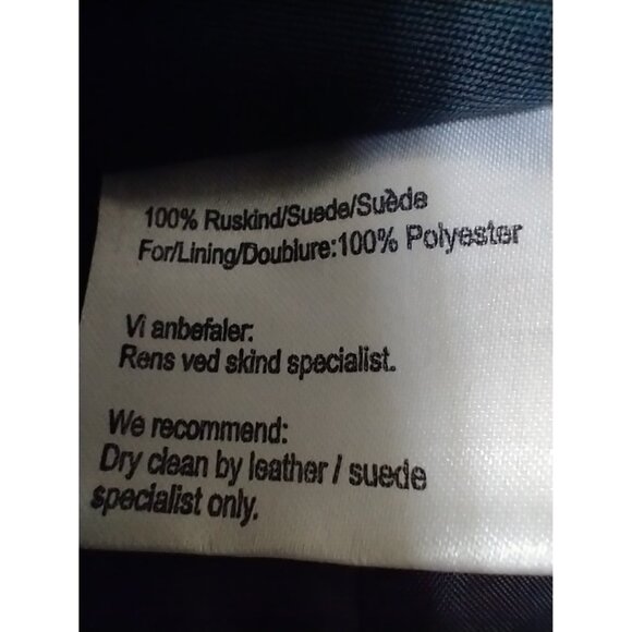 100% genuine brown suede skirt 38 with lining,  14,5" waist - Picture 7 of 14